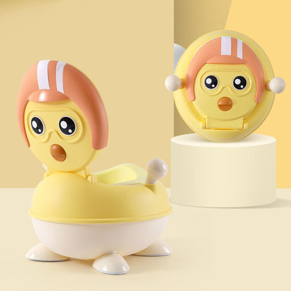 Little Angel Baby Chick Potty Training Seats For Children Boys And Girls Easy To Clean Bowl 1-3 Years - Yellow