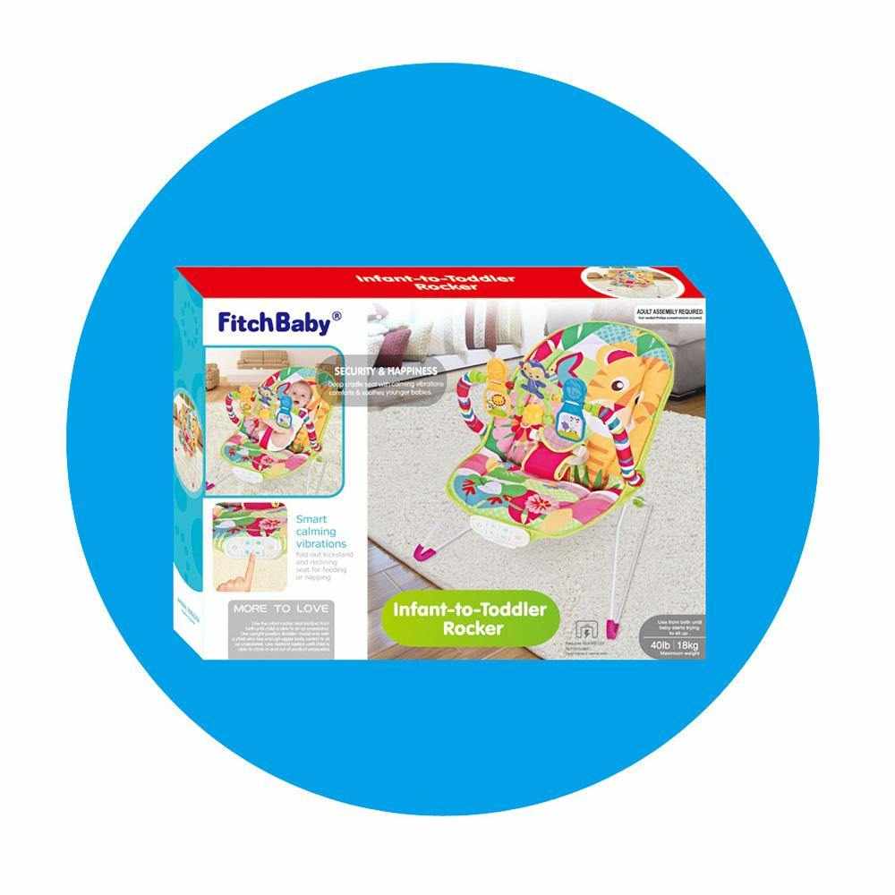 FitchBaby - Baby Rocking Bouncer with Hanging Toys - Little Angel Baby Store