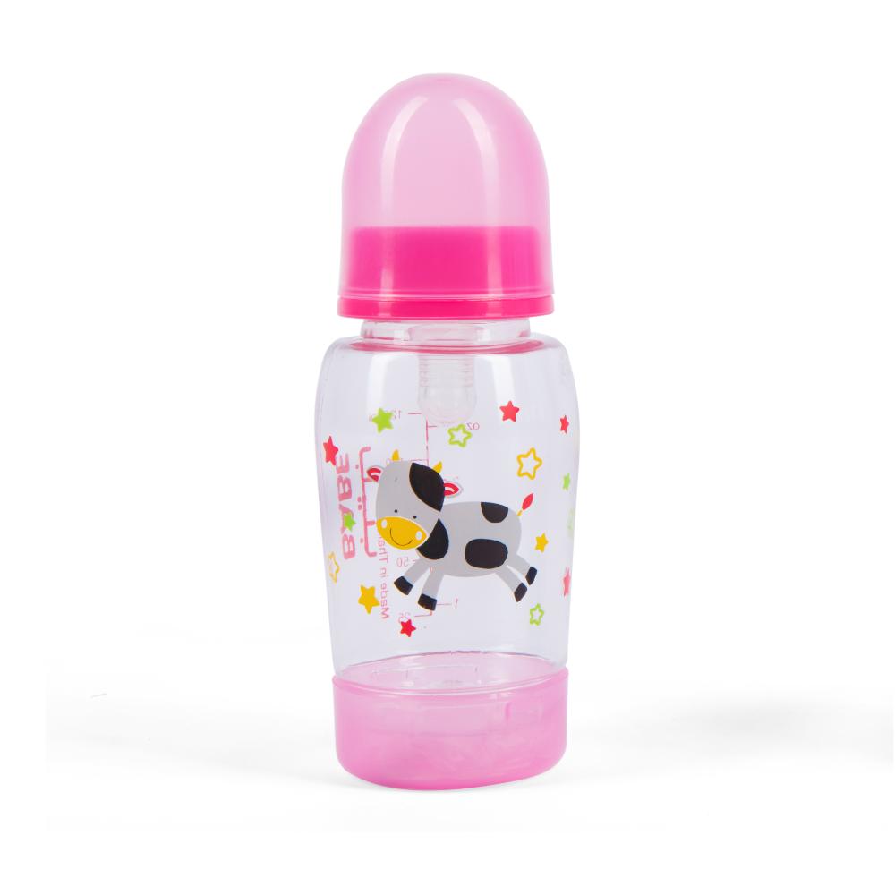 Babe Baby 4oz/125ml Feeding Bottle Pink