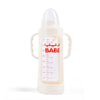 Babe Baby 8oz/240ml Feeding Glass Bottle with Handle