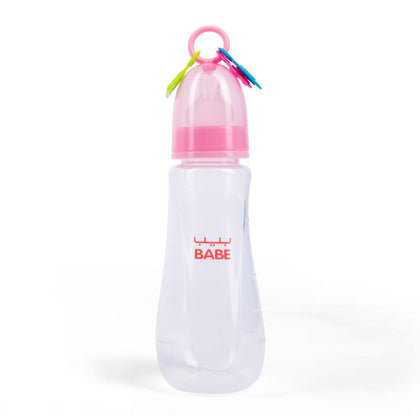 Babe Baby 8oz/250ml Feeding Bottle Pink