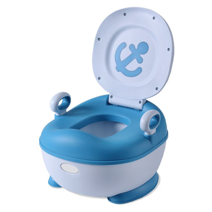 Little Angel Baby Potty Training Seats For Children Boys And Girls Easy To Clean Bowl 1-3 Years - Blue