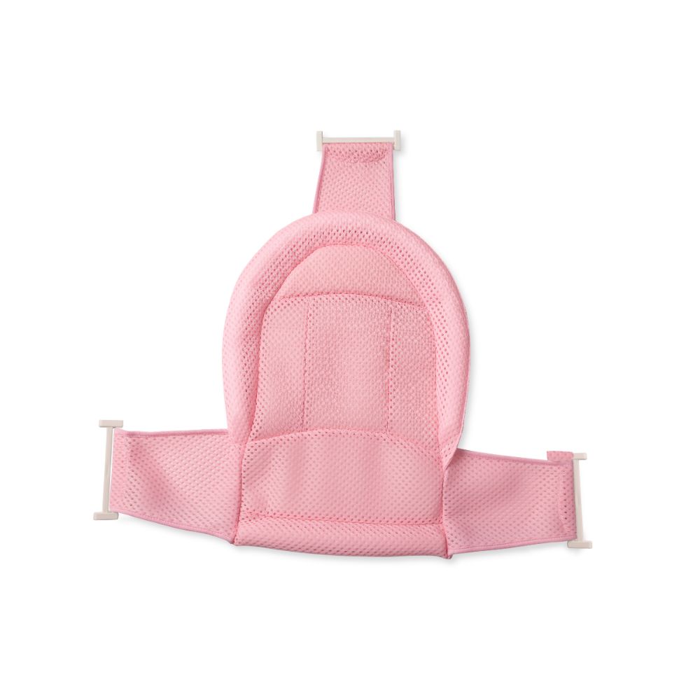 Little Angel Baby Bathnet Bathtub Thin Mesh Cloth Bag With Net - Pink