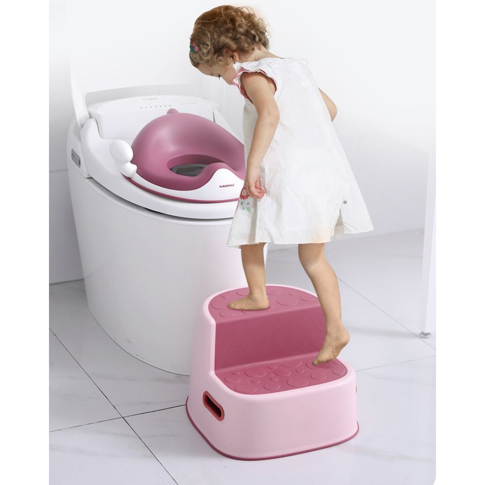 Potty Training Step Stools For Kids Toddler Use In The Bathroom Or Kitchen Non Slip Double Foot Chair