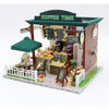 Little Angel Kids Toys Miniature Coffee Shop Wooden DIY Toy - Multicolour