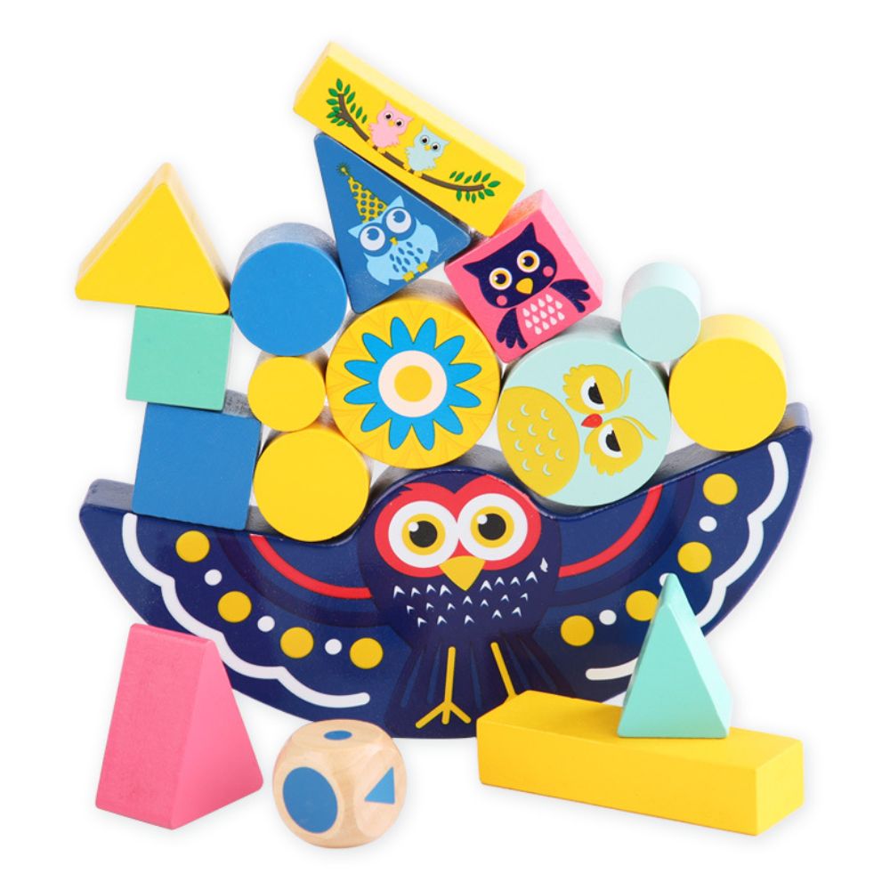 Kids Toy Owl Balance Block Puzzle