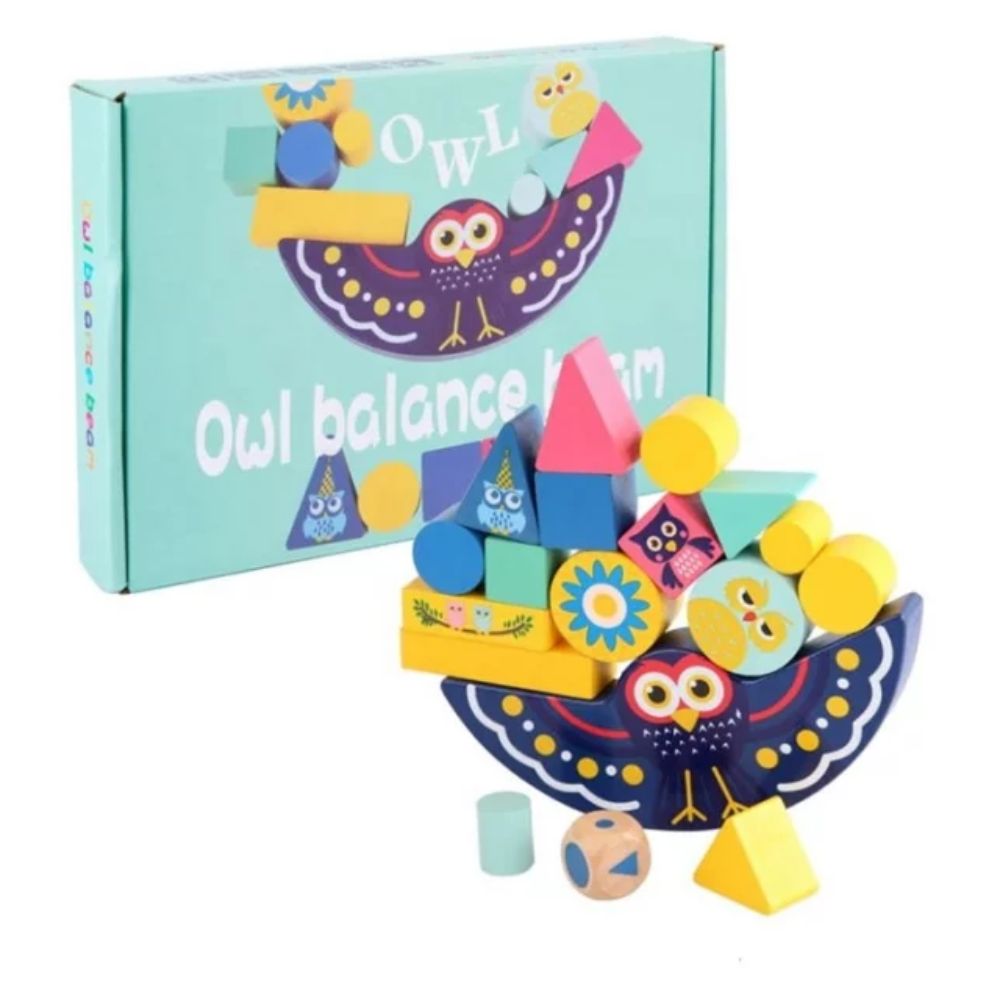 Kids Toy Owl Balance Block Puzzle