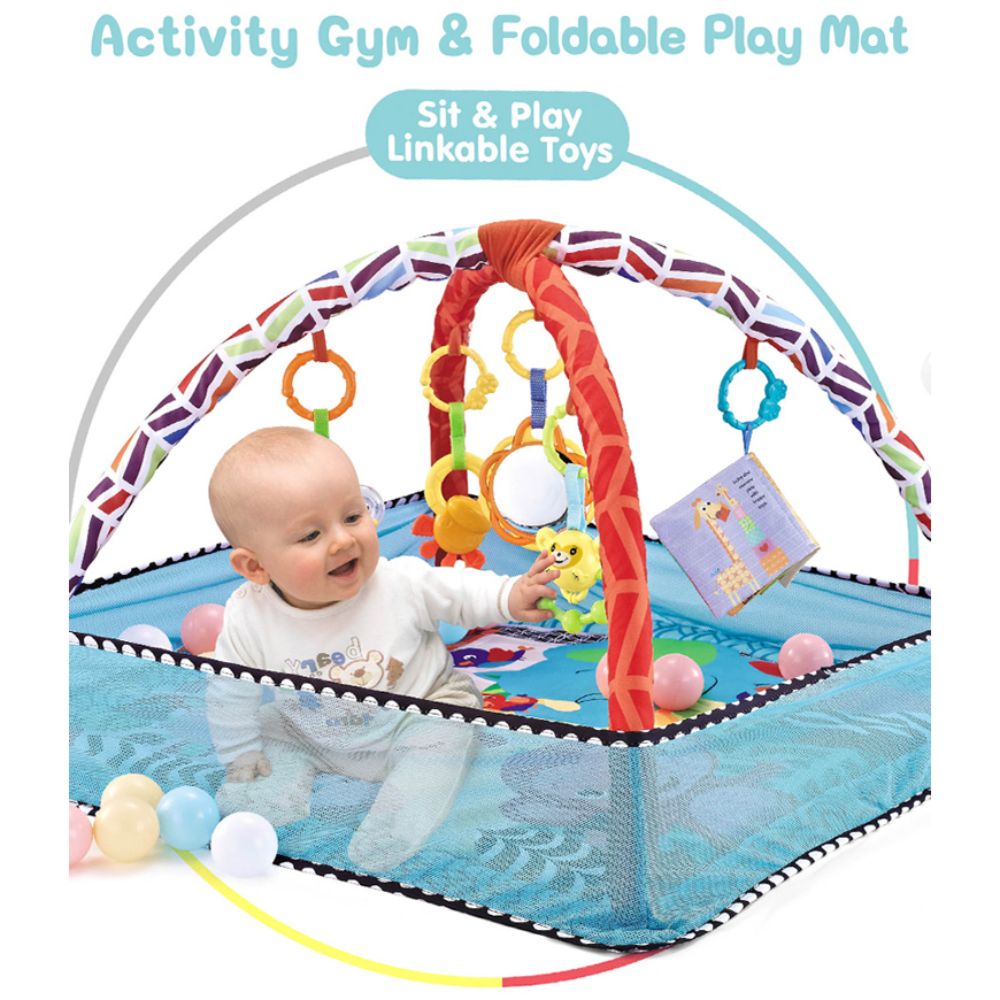 Little Angel Baby Playmat Activity Gym - Blue