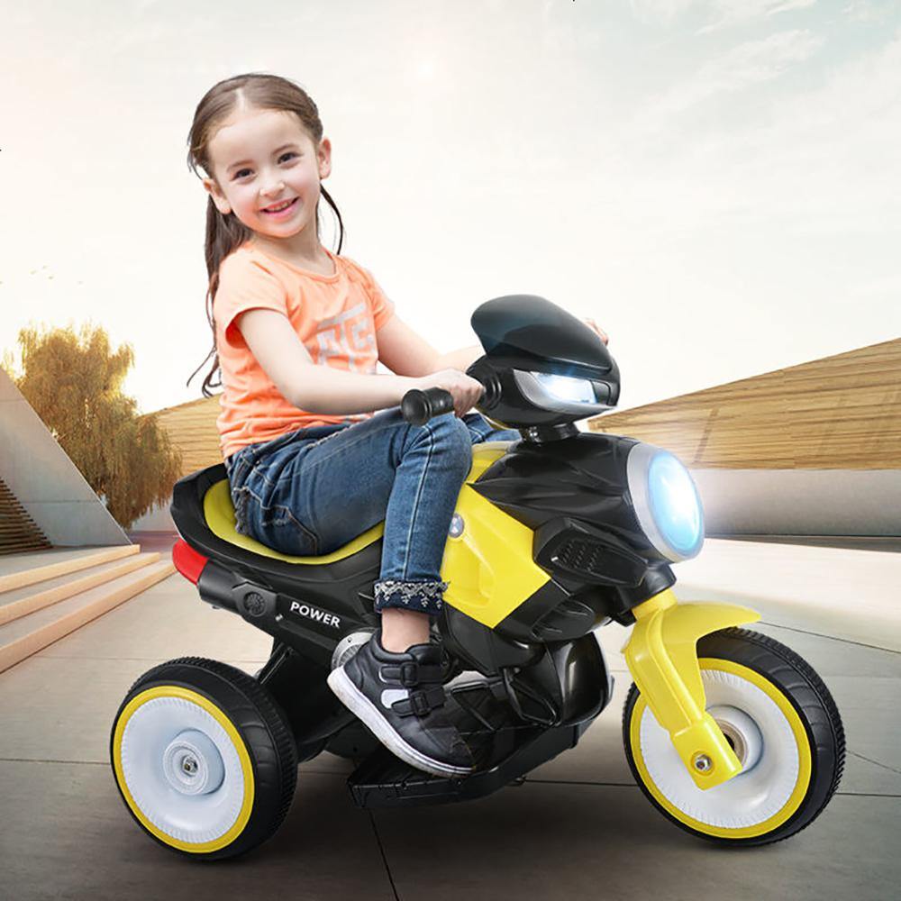 Little Angel Kids Toys Ride On Bike Toy - Yellow - Little Angel Baby Store