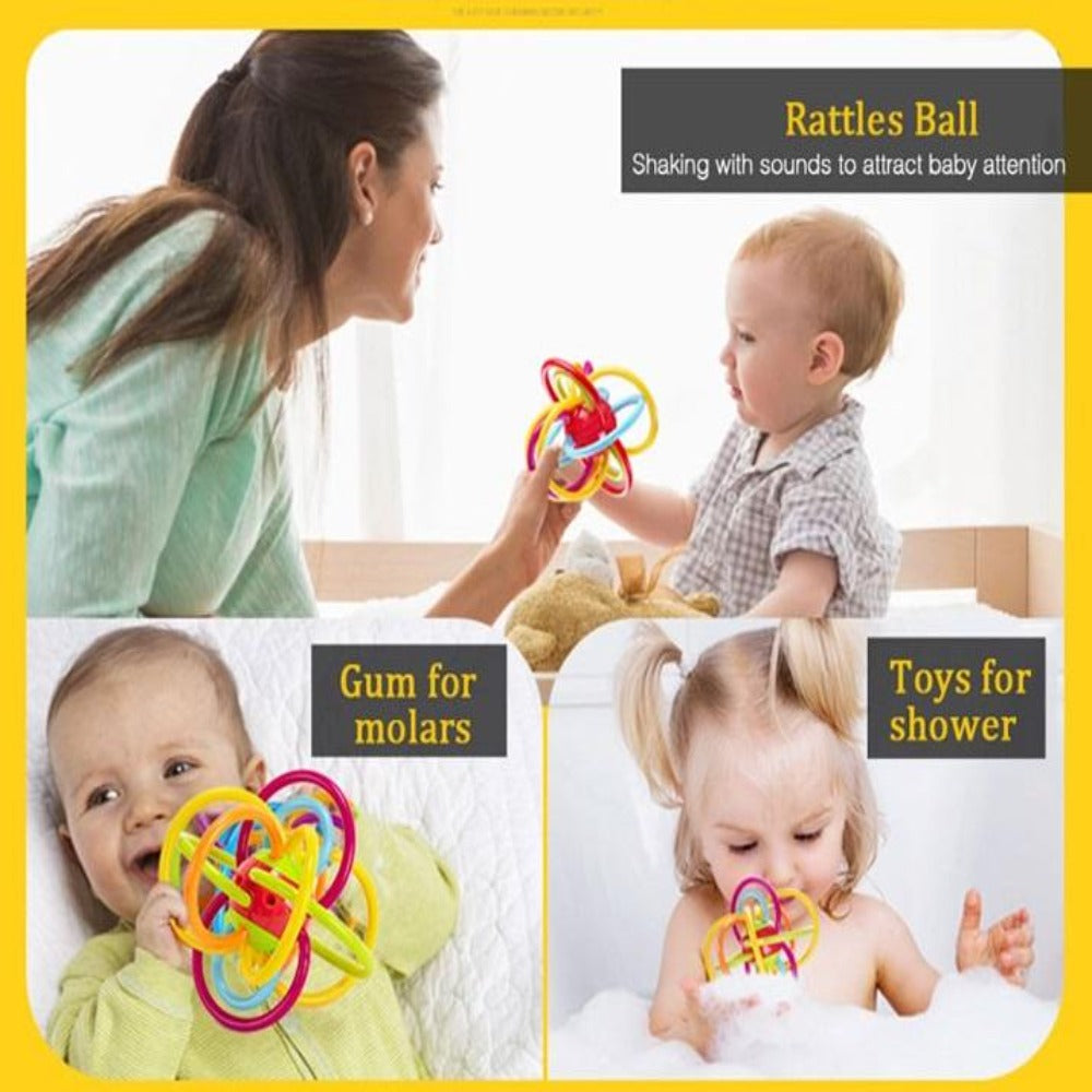 Goodway - Baby Toys Rattle & Sensory Teether for 3+ Months