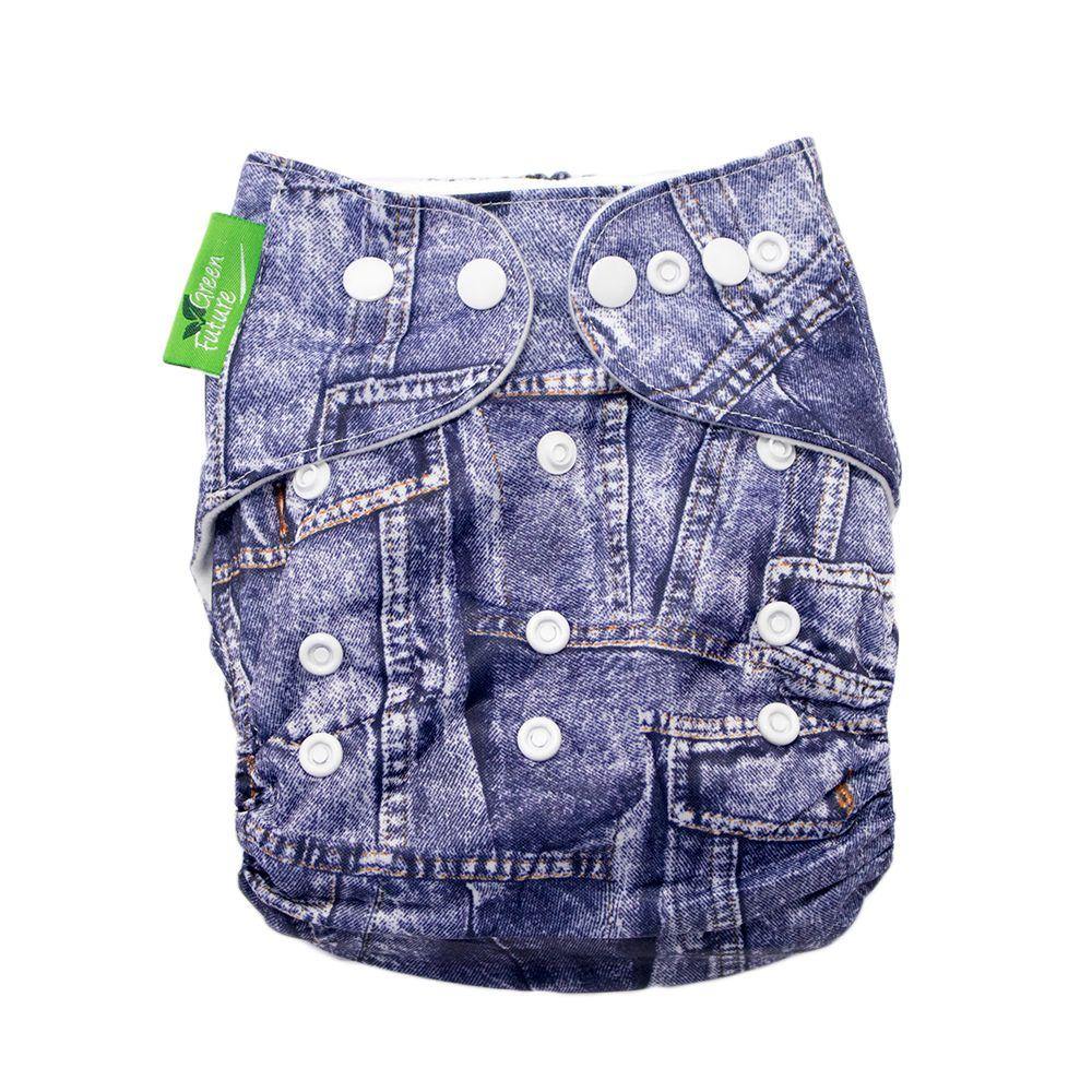 Green Future Baby Cloth Diaper all in one Reusable Jeans - Little Angel Baby Store