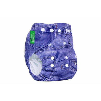 Green Future Baby Cloth Diaper all in one Reusable Jeans - Little Angel Baby Store