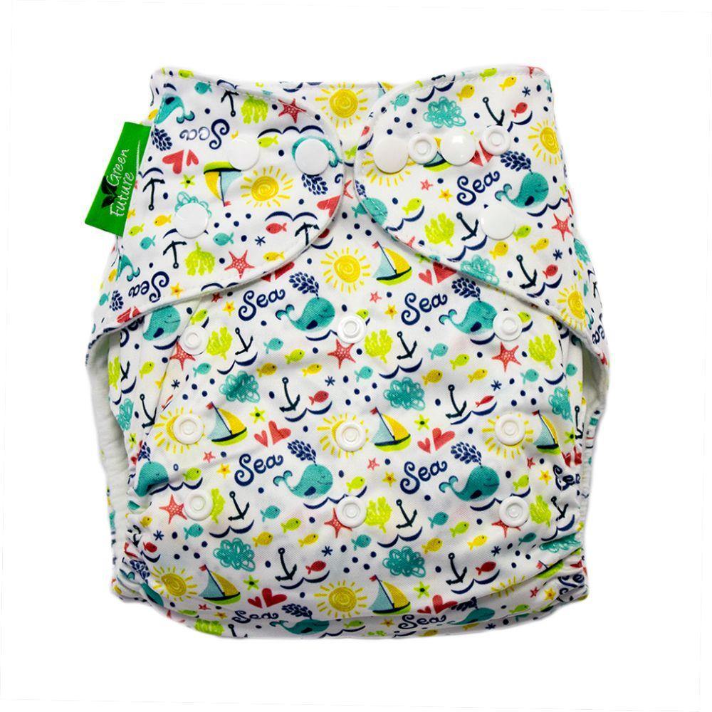 Green Future Baby Cloth Diaper all in one Reusable Sailing - Little Angel Baby Store