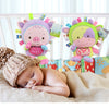 Little Angel Baby Rattle Toys Soft Plush Stuffed Toy Monkey