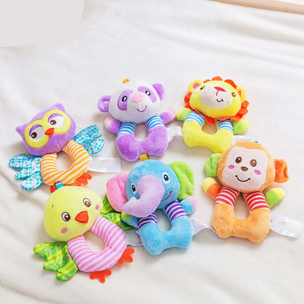 Little Angel Baby Rattle Toys Soft Plush Stuffed Toy Elephant