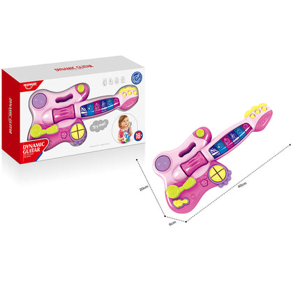 Huanger Baby Toys Musical Guitar Musical for 3+ Years - Pink