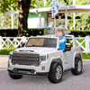 GMC Sierra Denali Electric Ride-On Truck for Kids - White