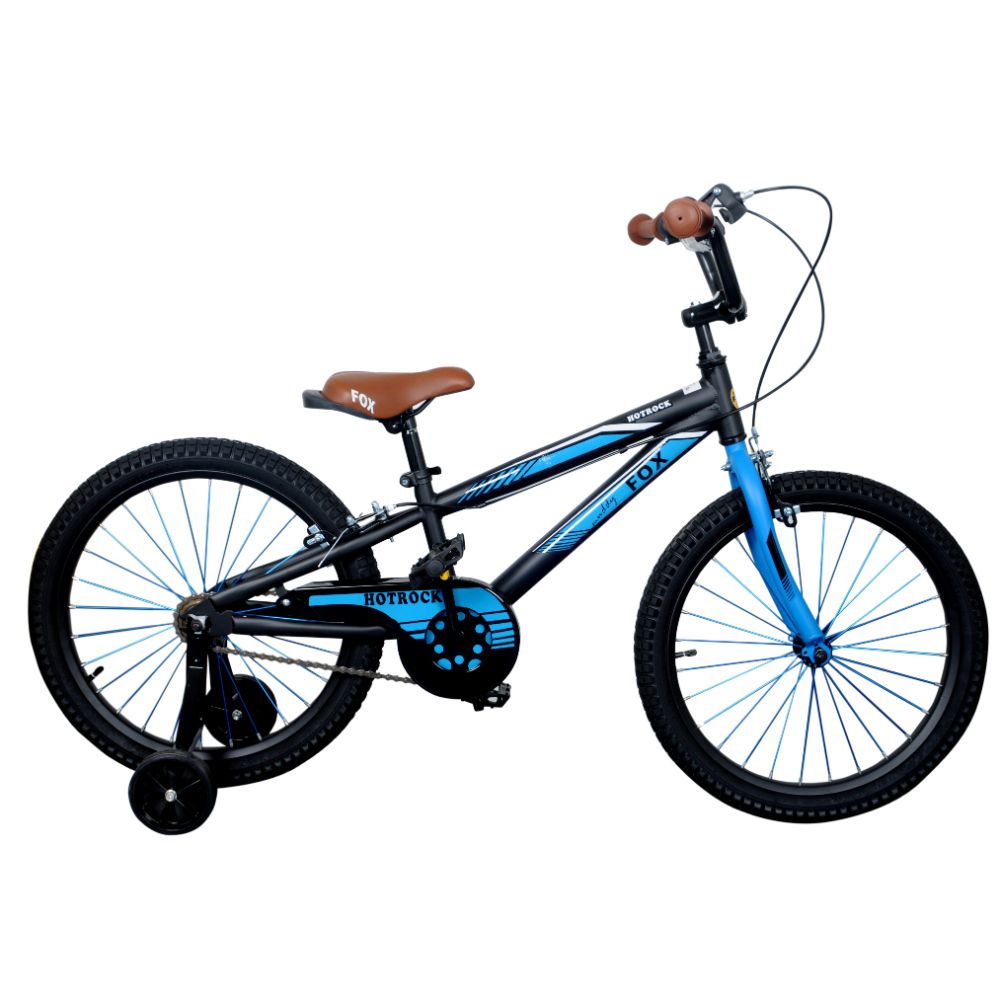Kids Bicycle Hot Rocking 16, 20 Inches W/ Training Wheels - Blue