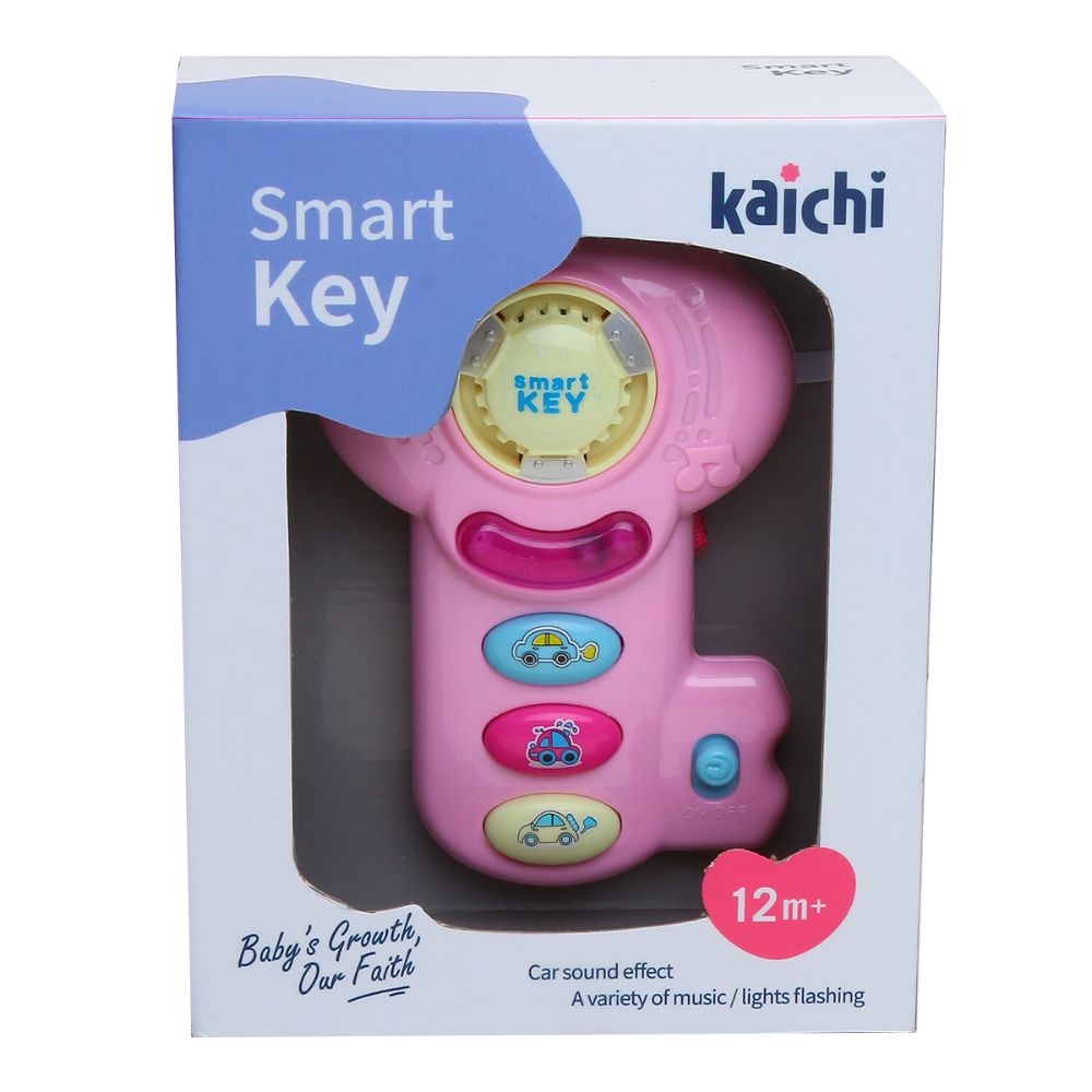 Kaichi Baby Educational Toy with Music Smart Key for 12+ Month - Pink