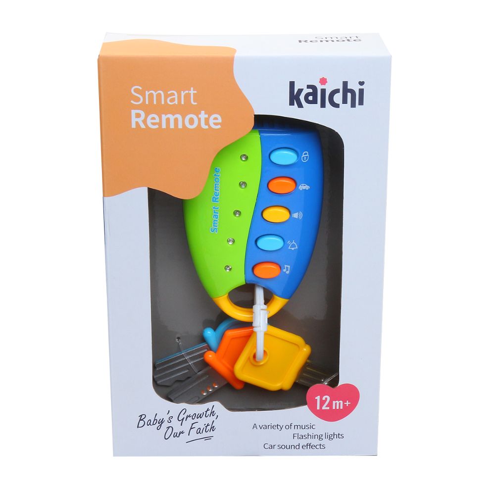 Kaichi Baby Educational Toy with Music Smart Remote Key for 12+ Month - Blue