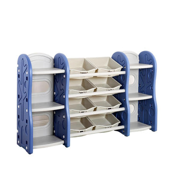 Little Angel-Toy Storage Organizer W/Multiple Shelves And Bins - Blue