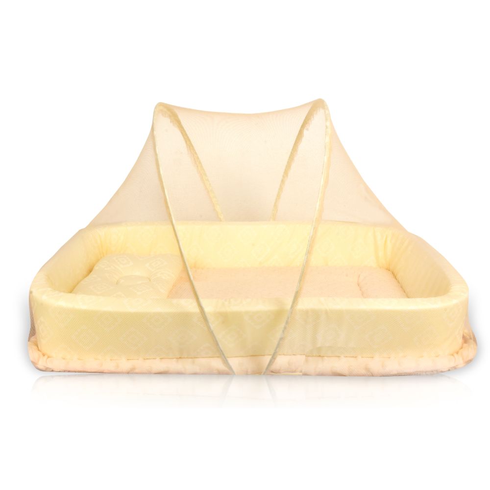 Little Angel Baby Bed with Comfy Padding Bassinet - Cream