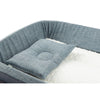 Little Angel Baby Bed with Comfy Paddings - Denim