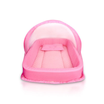 Little Angel Baby Bed with Comfy Padding Bassinet - Pink