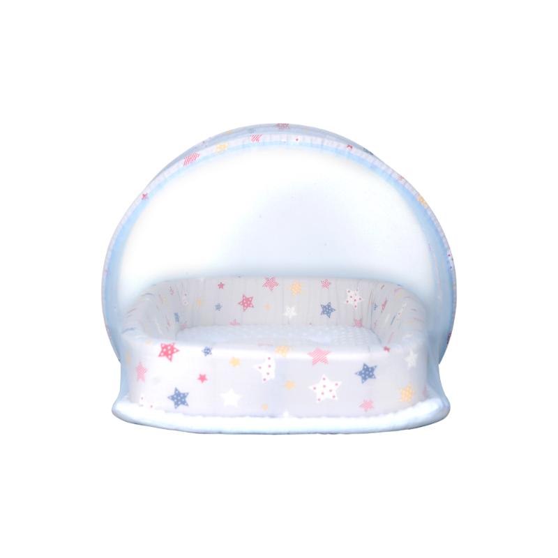 Little Angel Baby Bed with Comfy Paddings Star - Multicolor