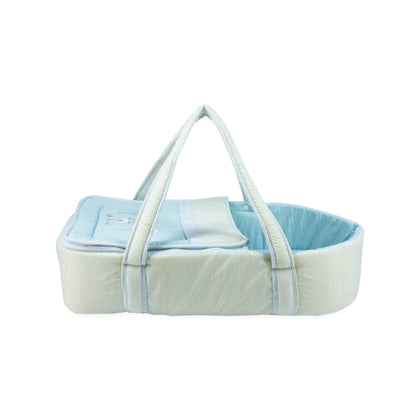 Little Angel Carry Cot W/ Diaper Bag -BLUE