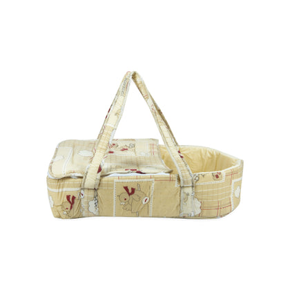 Little Angel Carry Cot W/ Diaper Bag -CREAM