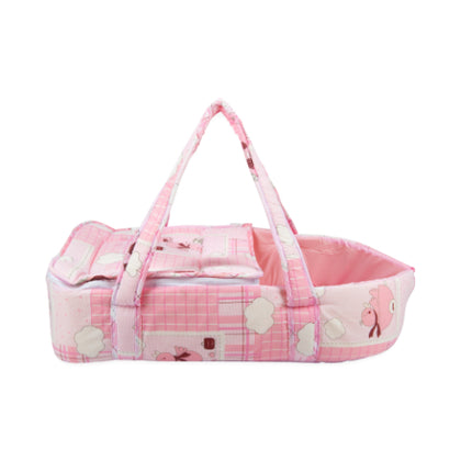Little Angel Carry Cot W/ Diaper Bag -PINK