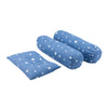 Little Angel Baby Bed W/ 2 Comfy Bloster & Pillow - Blue