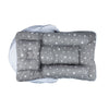 Little Angel Baby Bed W/ 2 Comfy Bloster & Pillow - Grey