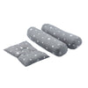 Little Angel Baby Bed W/ 2 Comfy Bloster & Pillow - Grey