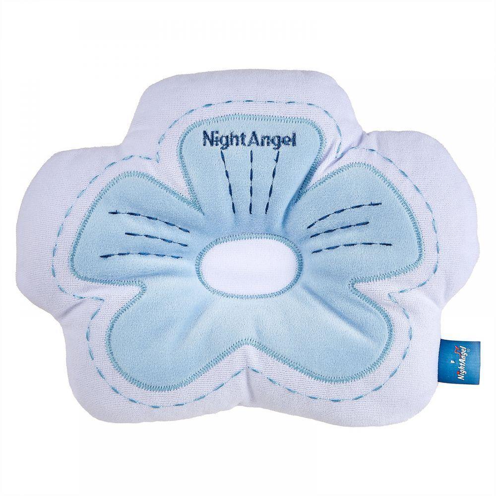 Night Angel Baby Flower Pillow Blue - Little Angel Baby Store