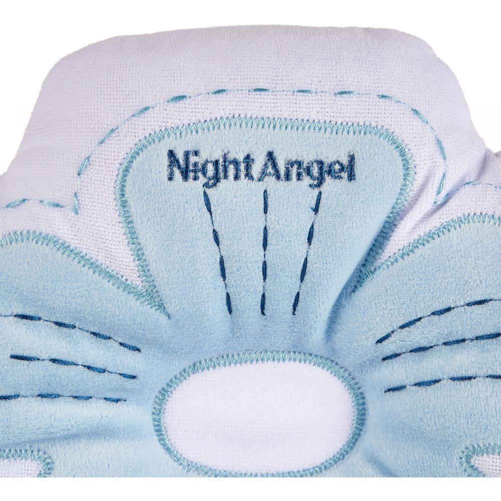 Night Angel Baby Flower Pillow Blue - Little Angel Baby Store