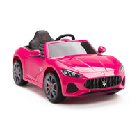 Maserati GranCabrio Kids Licensed Electric Ride-On Car - Pink