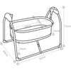 Baby Bassinet Deluxe Soothing Multifunctional Swing Motion Bed