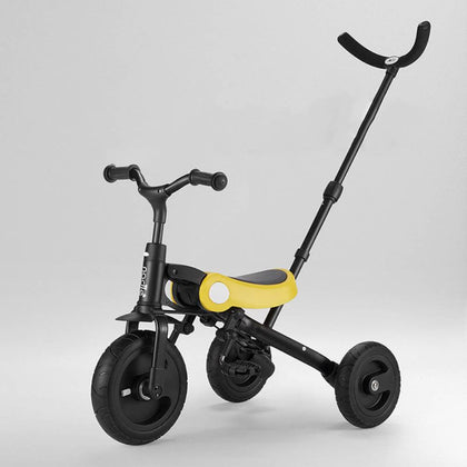 Nadle Kids Tricycle Multifunctional Push Cycle - Yellow