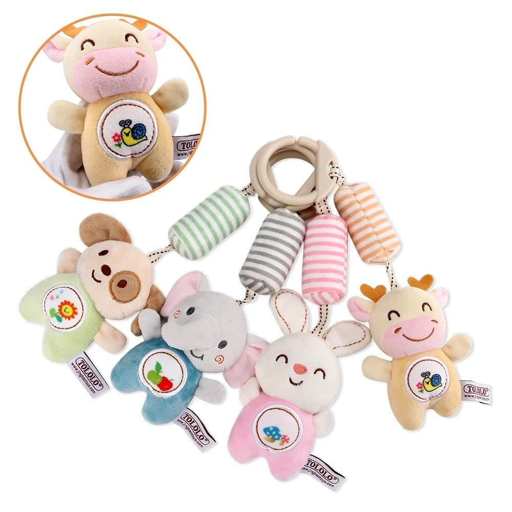 Baby Rattle Toys for Infant Soft Plush Stuffed Hanging Toy - Little Angel Baby Store