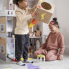 Kids Wooden Dollhouse Pretend-Play Furniture Toy Set for 3+ Years