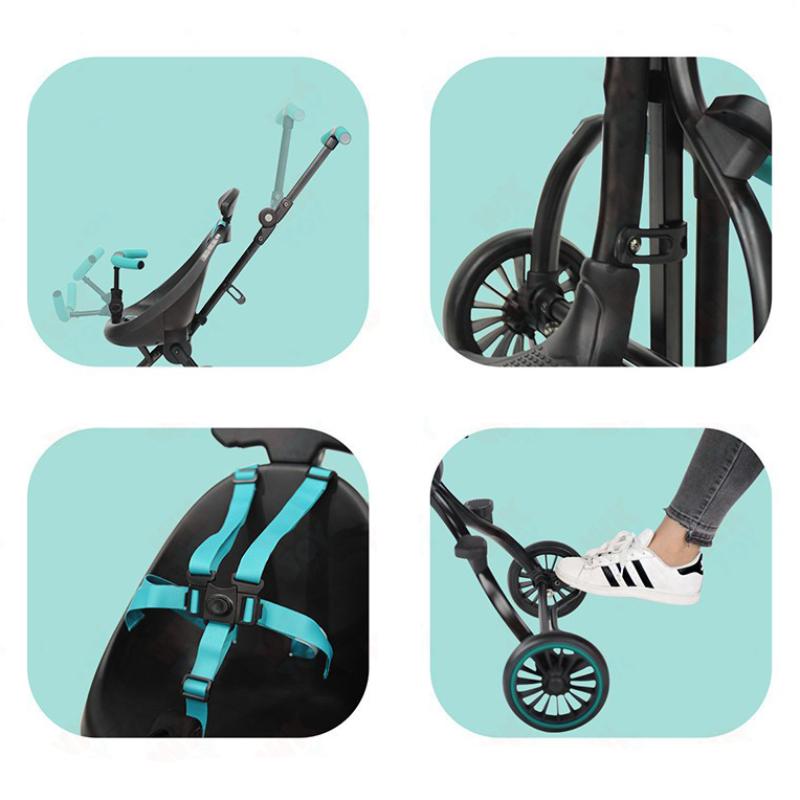 Baobaohao Baby Travel Stroller - Blue