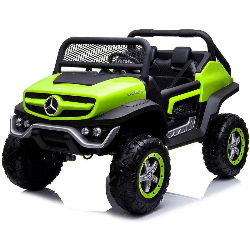 Mercedes Unimog Licensed Electric Ride-On Jeep Green