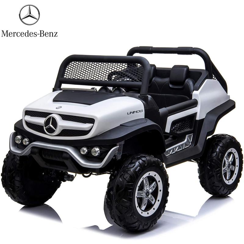 Mercedes Unimog Licensed Electric Ride-On Jeep White