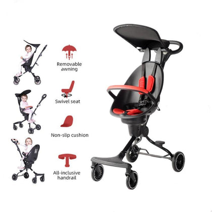 Baobaohao Baby Travel Stroller - Red