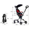 Baobaohao Baby Travel Stroller - Red