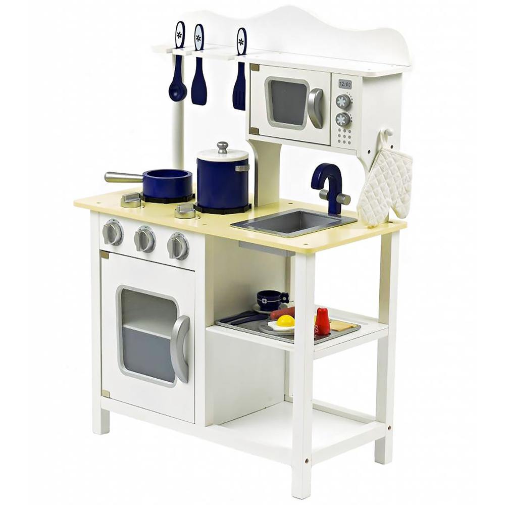 Kids Wooden Kitchen Pretend-play Toy - Little Angel Baby Store